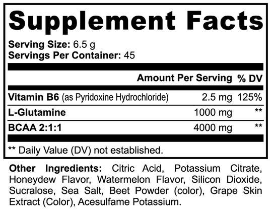 BCAA Post Workout (Honeydew/Watermelon)