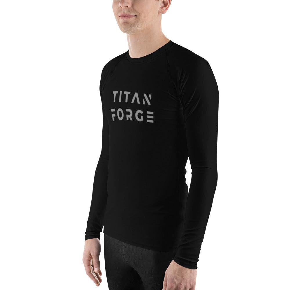 Men's Long Sleeve Compression Shirt (Black) - Titan Forge
